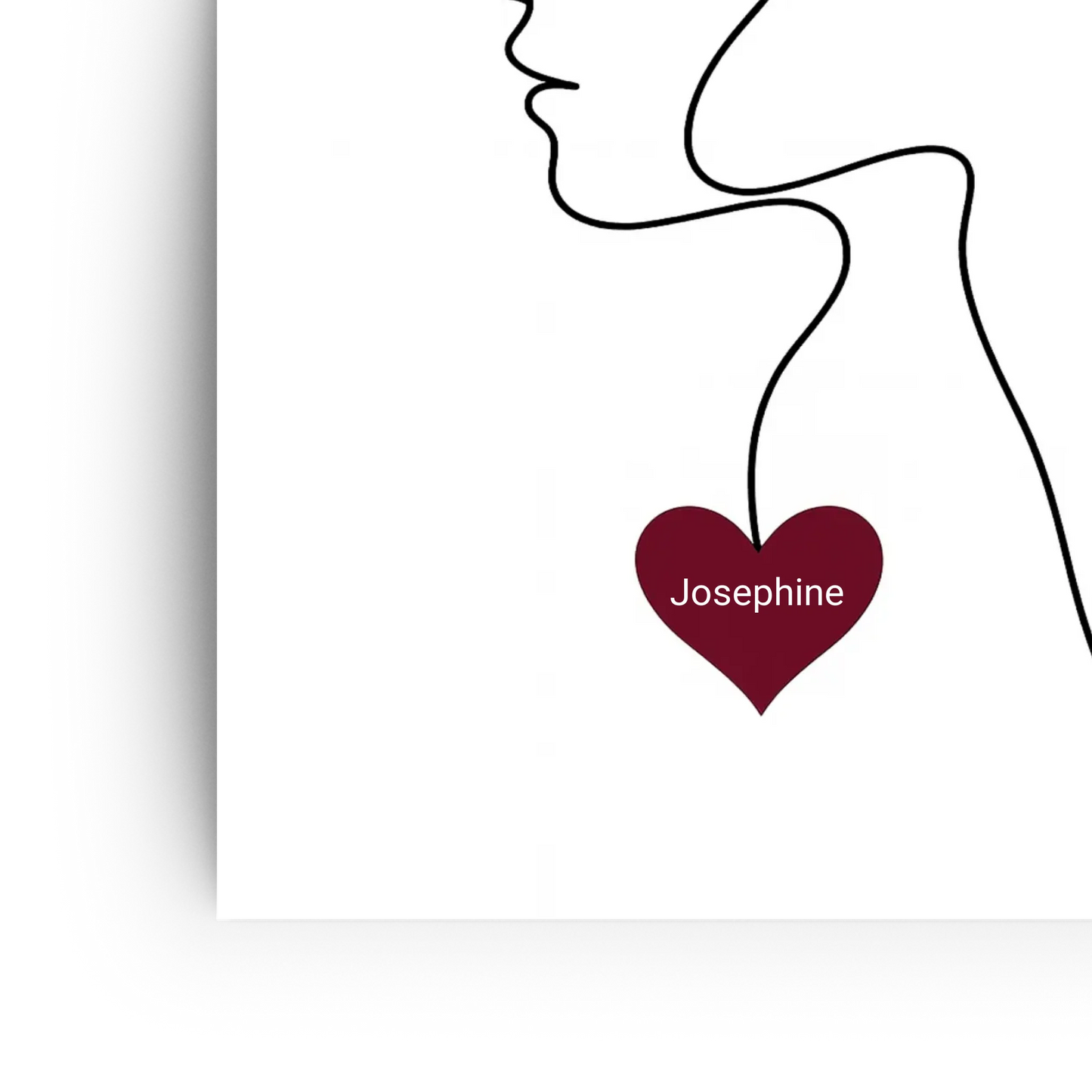 Fineline Frau mit Herz (Valentine 2026)