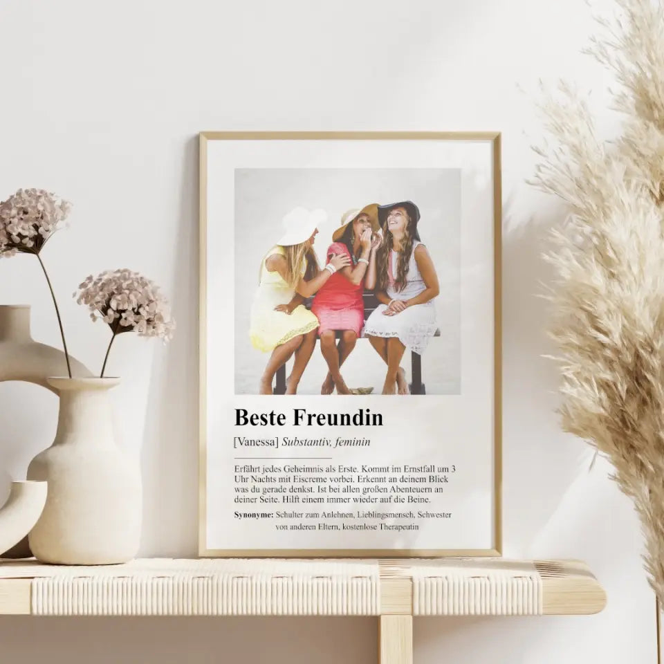 "Beste Freundin - Definition" - Personalisiert