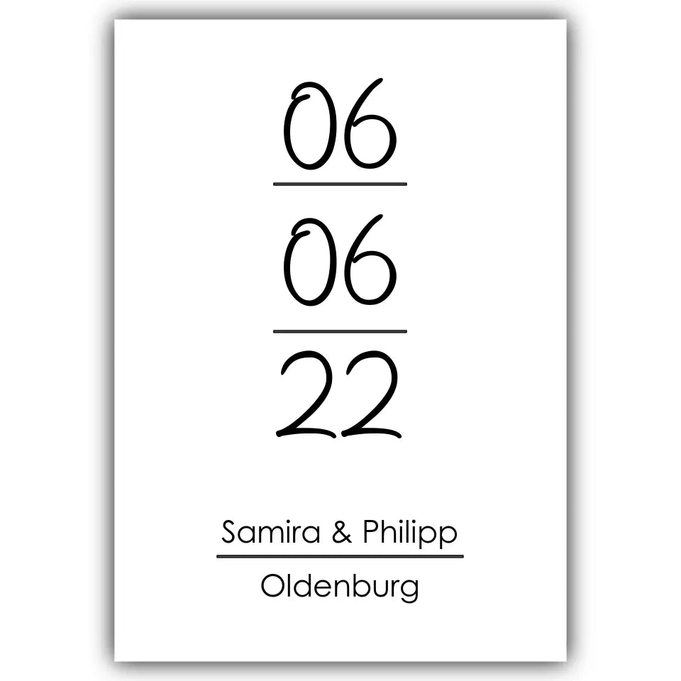 "Jahrestag" - Personalisiert