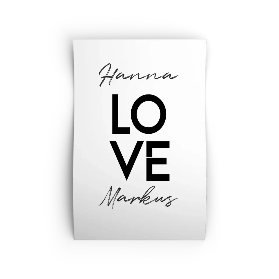 "LOVE" - Personalisiert