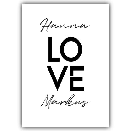 "LOVE" - Personalisiert