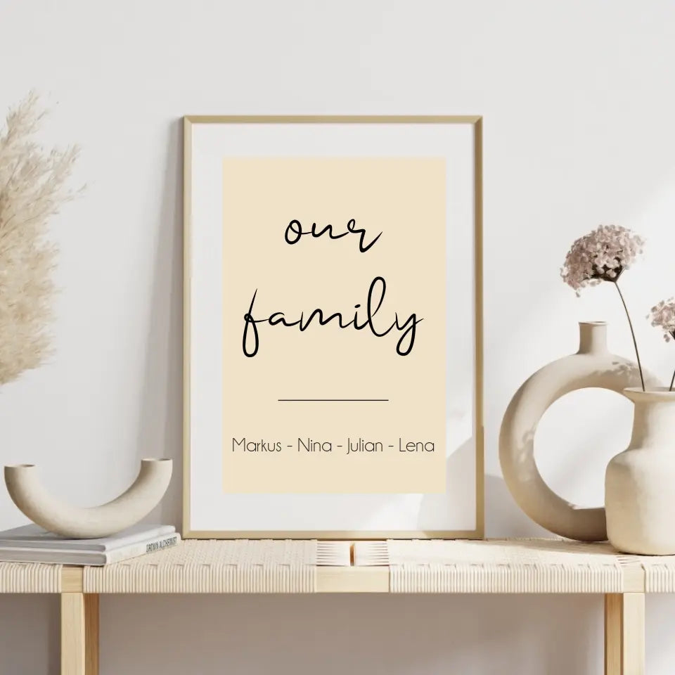 "Our Family" - Personalisiert