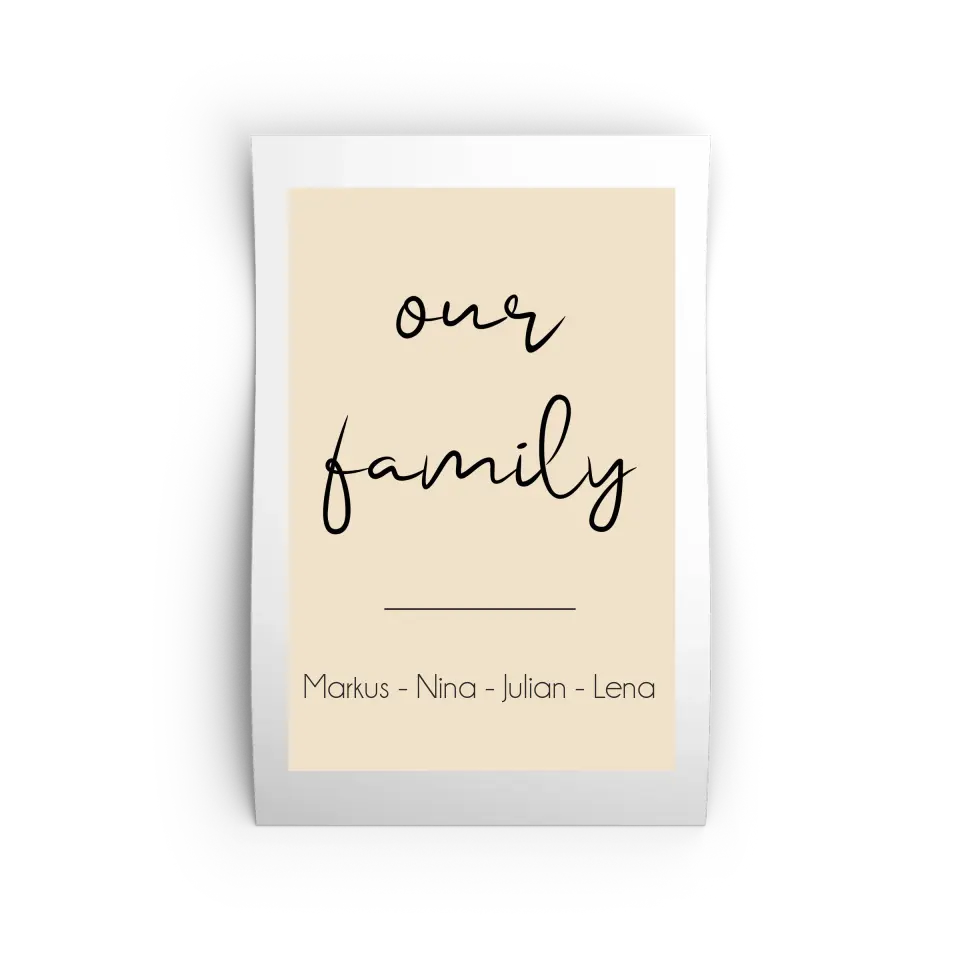 "Our Family" - Personalisiert