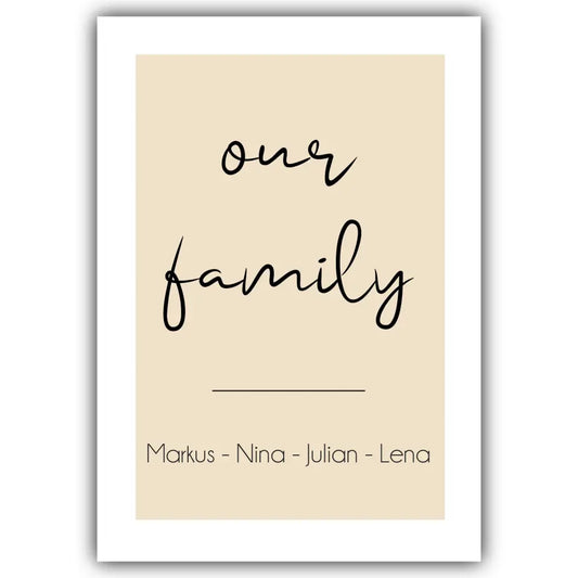 "Our Family" - Personalisiert