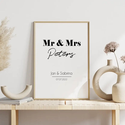 "Mr. & Mrs." - Personalisiert