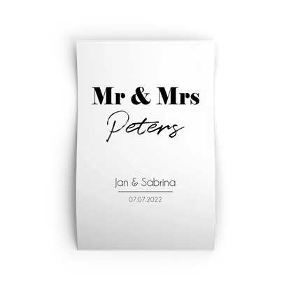 "Mr. & Mrs." - Personalisiert