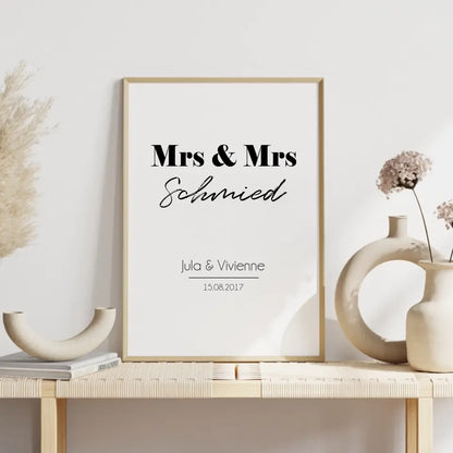 "Mrs. & Mrs." - Personalisiert