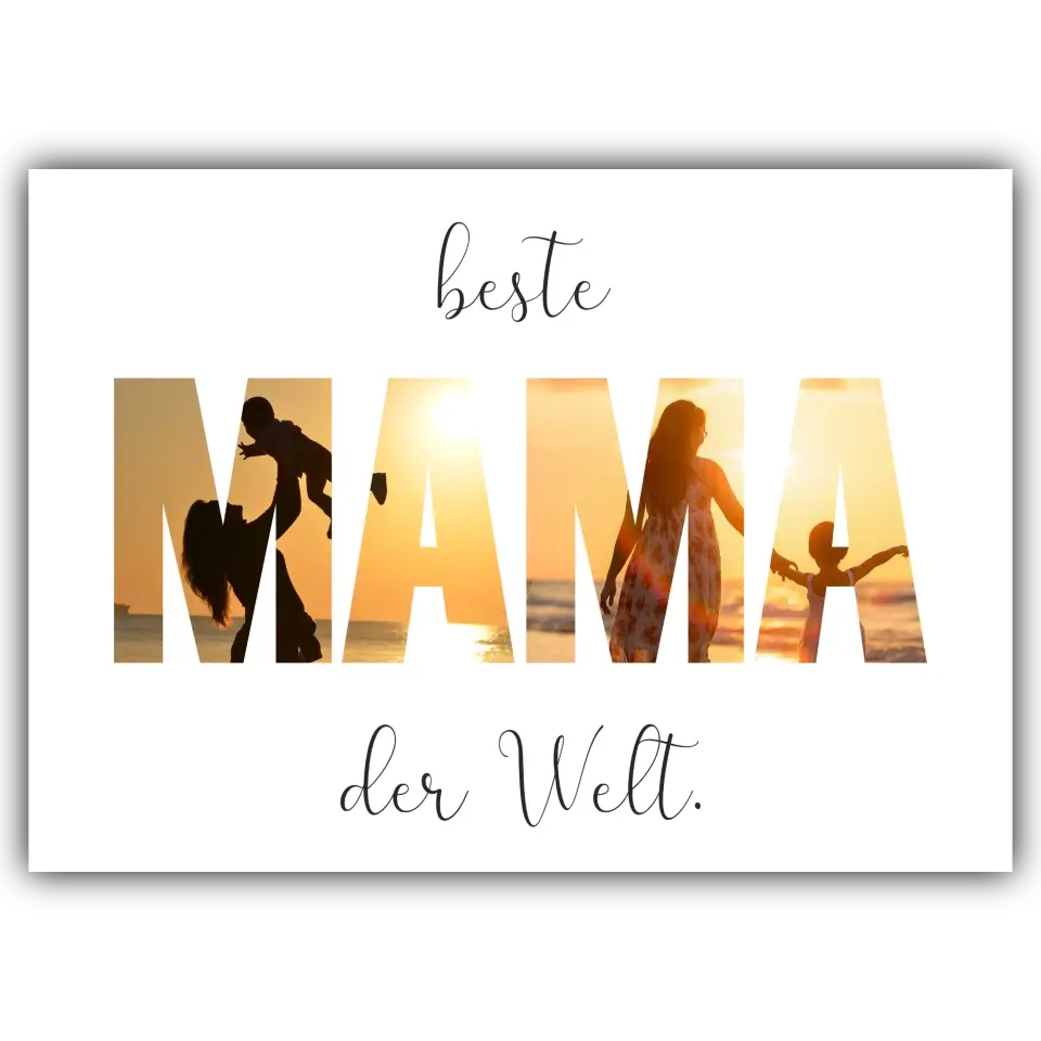 "Beste Mama der Welt" - Personalisiert