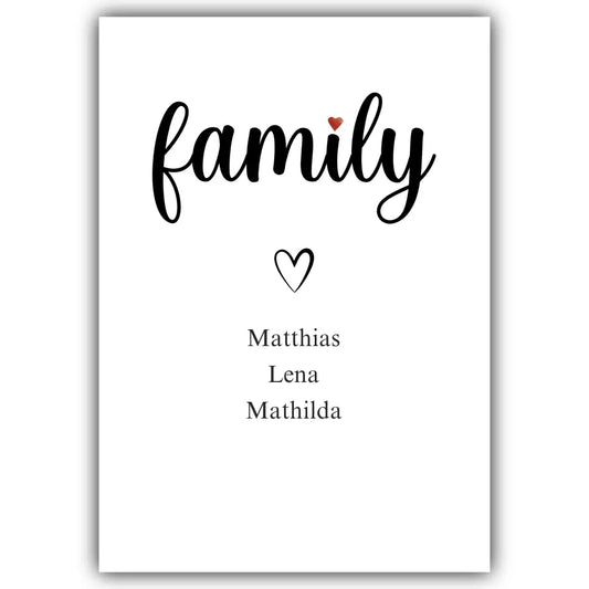 "family" - Personalisiert