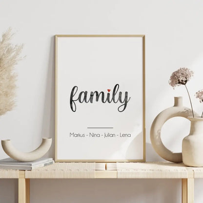 "Family: Marmor Look" - Personalisiert