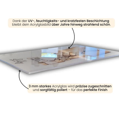 "Lieblingsort" Karte als Gold Edition - Personalisiert