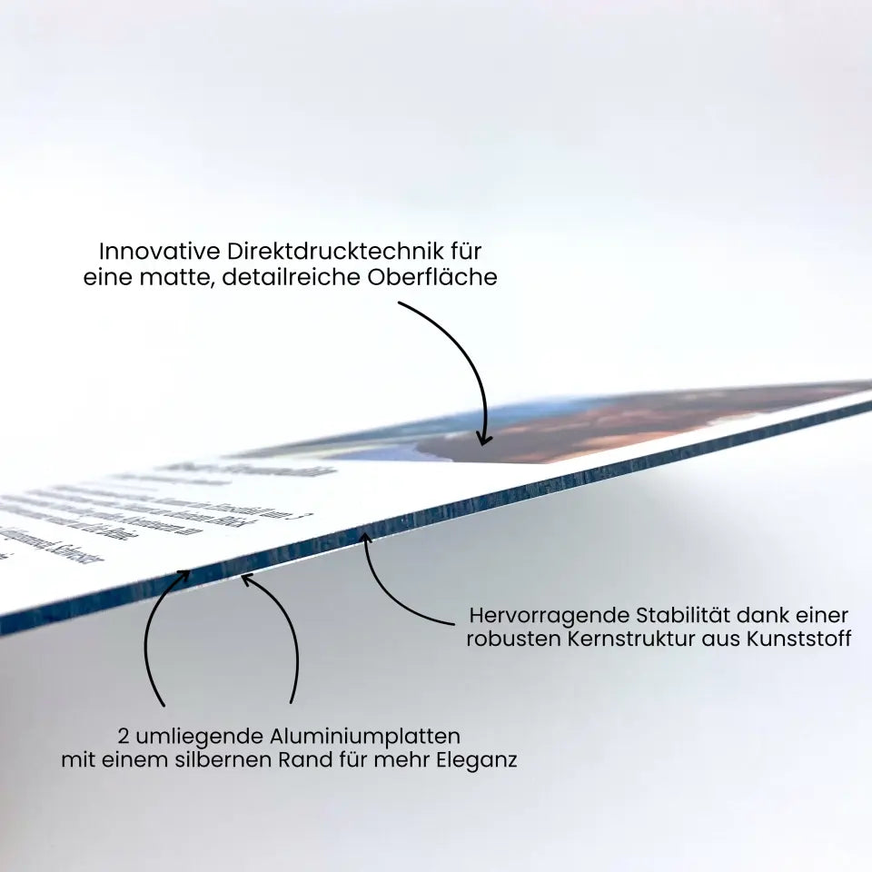 "Lieblingsort" Karte als Gold Edition - Personalisiert