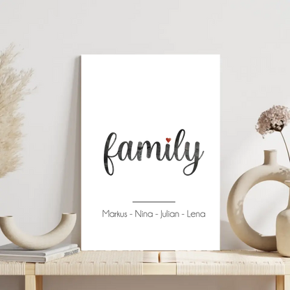 "Family: Marmor Look" - Personalisiert