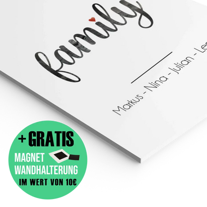"Family: Marmor Look" - Personalisiert