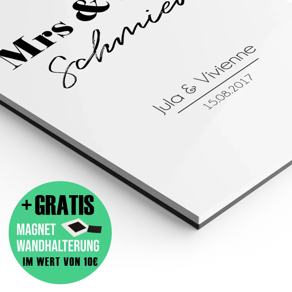"Mrs. & Mrs." - Personalisiert