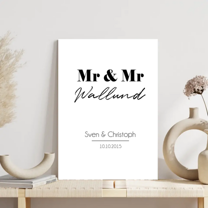 "Mr. & Mr." - Personalisiert