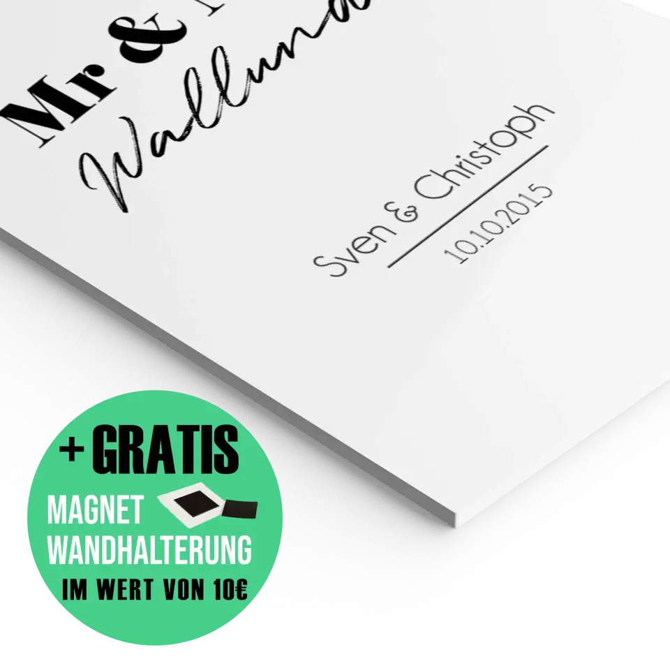 "Mr. & Mr." - Personalisiert