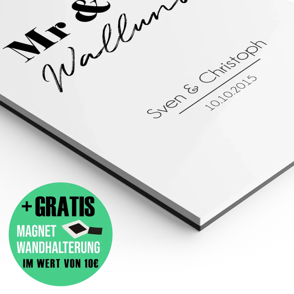 "Mr. & Mr." - Personalisiert