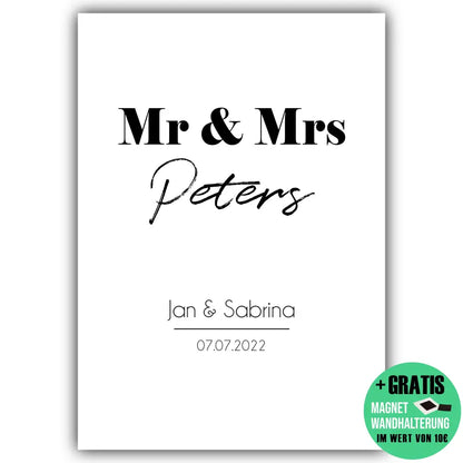 "Mr. & Mrs." - Personalisiert