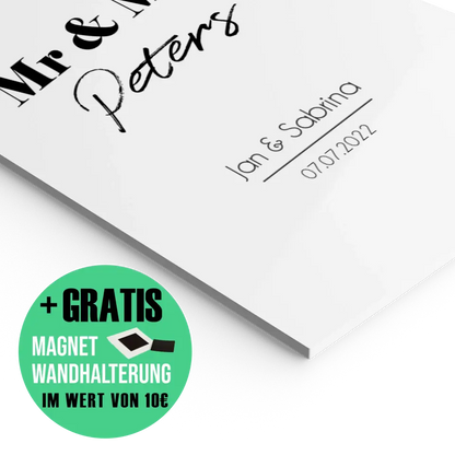 "Mr. & Mrs." - Personalisiert