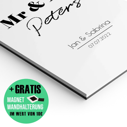 "Mr. & Mrs." - Personalisiert