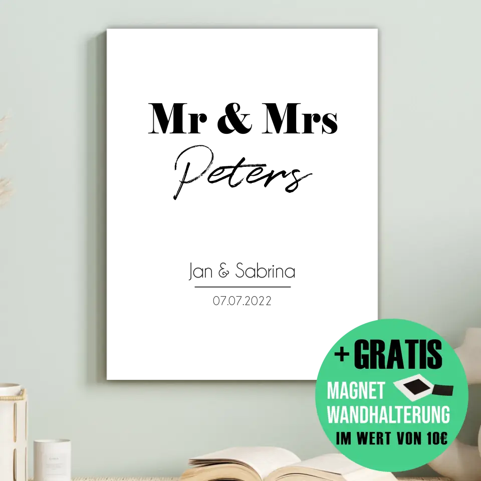 "Mr. & Mrs." - Personalisiert