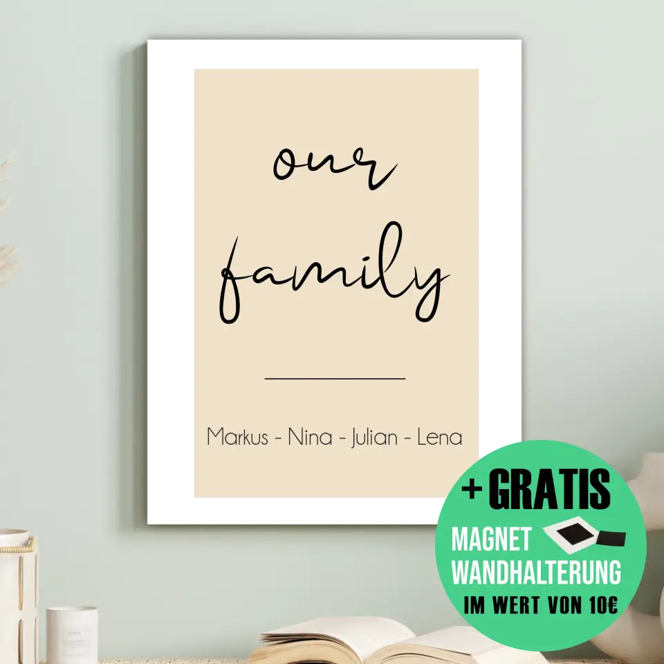 "Our Family" - Personalisiert