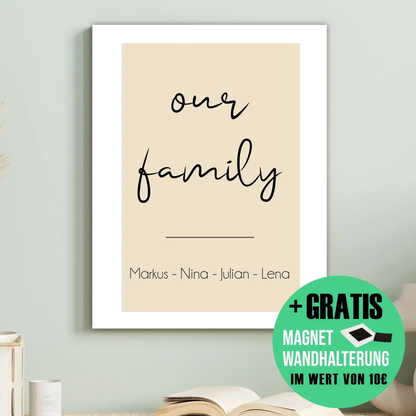 "Our Family" - Personalisiert