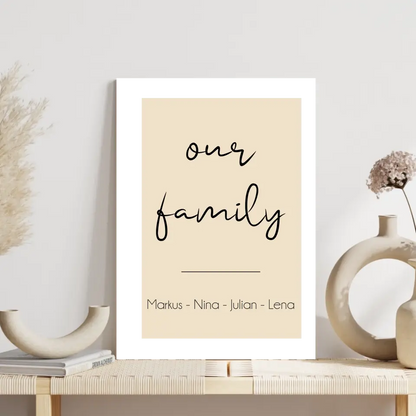 "Our Family" - Personalisiert