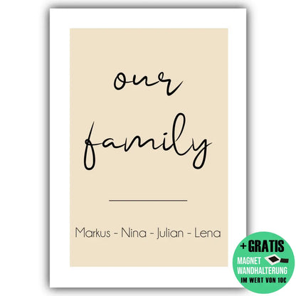 "Our Family" - Personalisiert