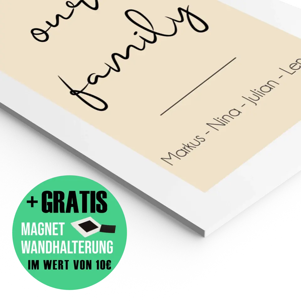 "Our Family" - Personalisiert