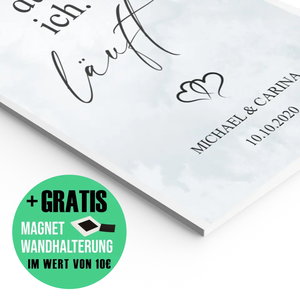 "Du. Ich. Läuft." - Personalisiert