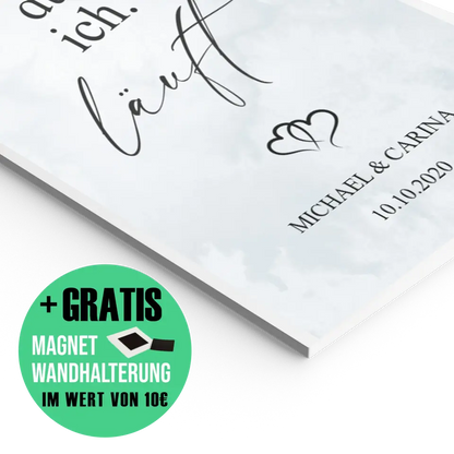 "Du. Ich. Läuft." - Personalisiert
