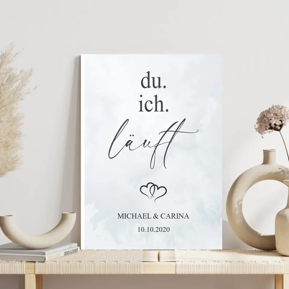 "Du. Ich. Läuft." - Personalisiert
