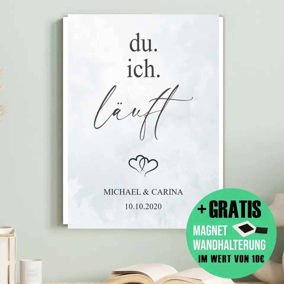 "Du. Ich. Läuft." - Personalisiert