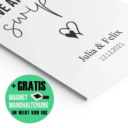 "love at first swipe" - Personalisiert