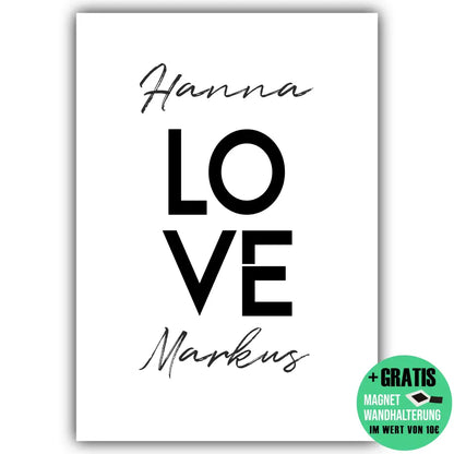 "LOVE" - Personalisiert