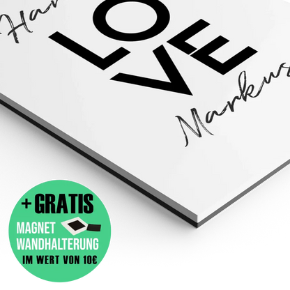 "LOVE" - Personalisiert