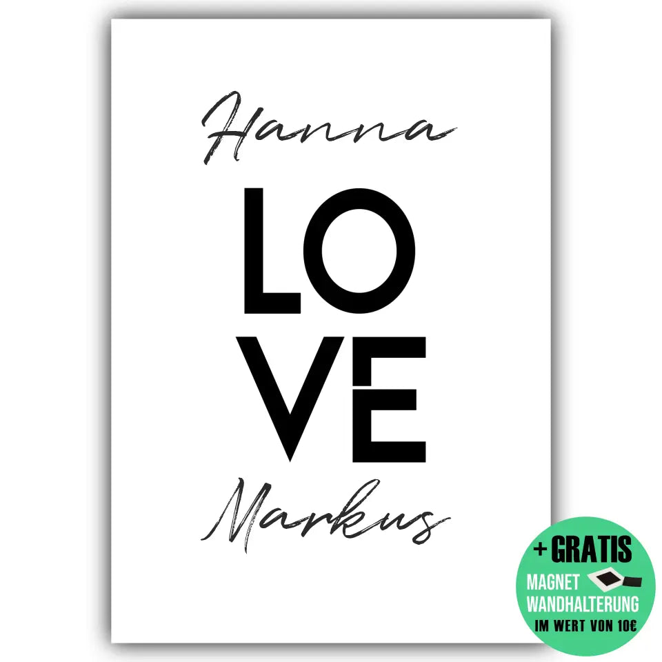 "LOVE" - Personalisiert