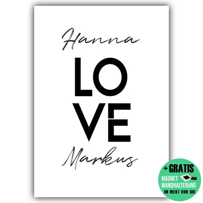 "LOVE" - Personalisiert
