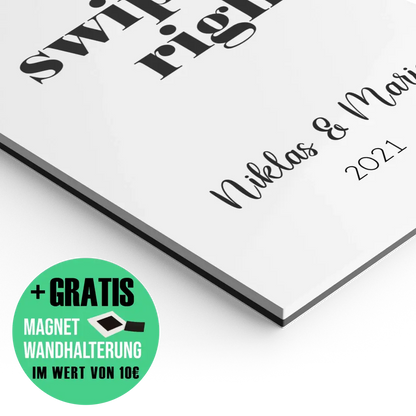 "we swiped right" - Personalisiert