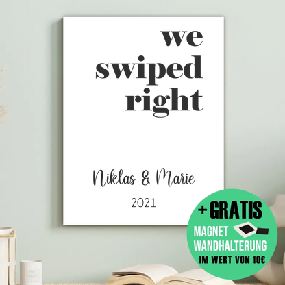 "we swiped right" - Personalisiert