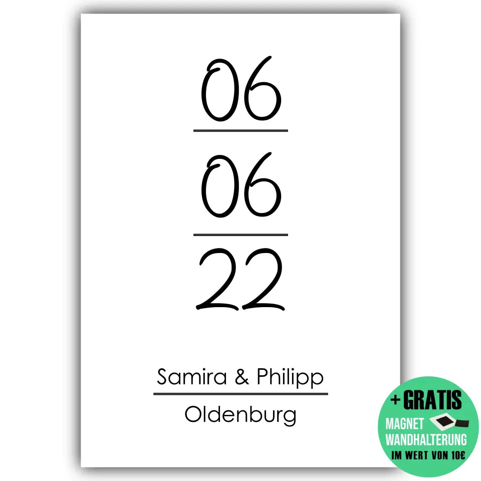 "Jahrestag" - Personalisiert