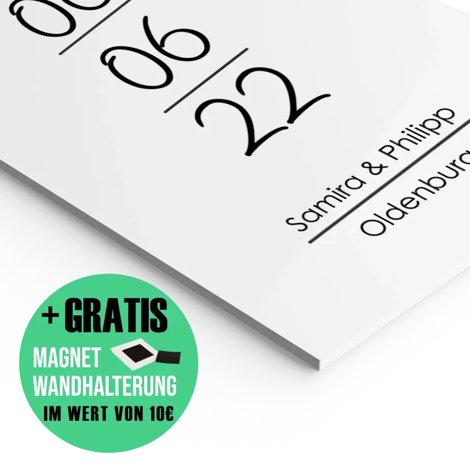 "Jahrestag" - Personalisiert