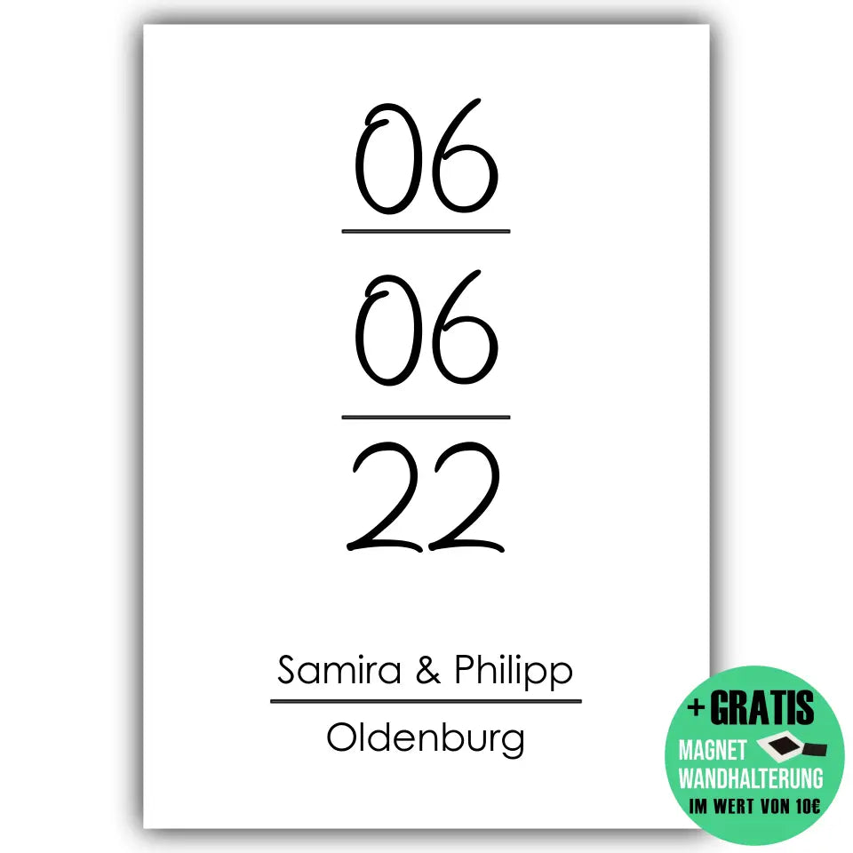 "Jahrestag" - Personalisiert