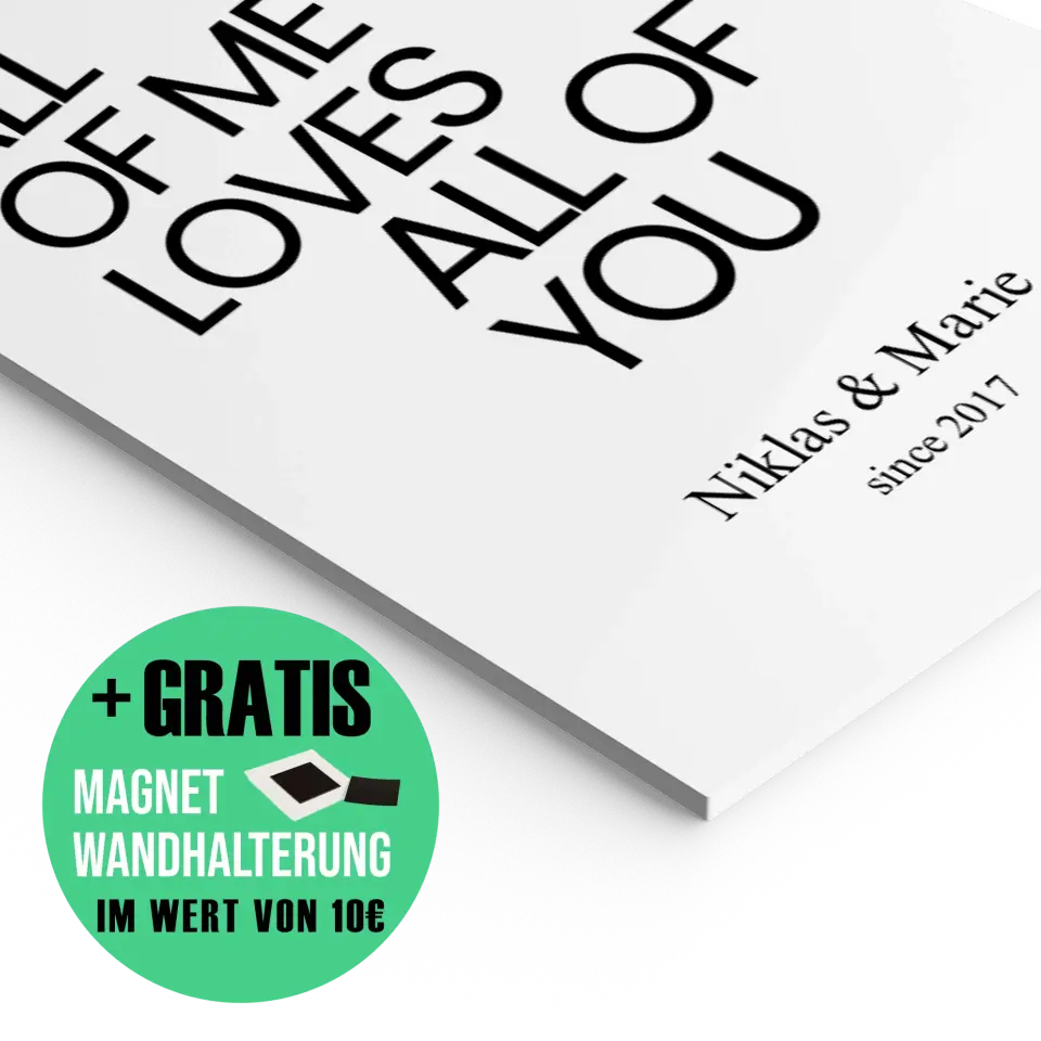 "ALL OF ME" - Personalisiert