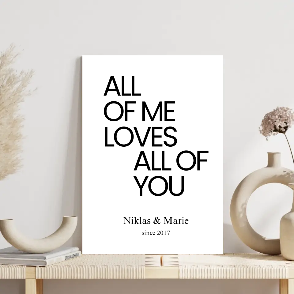 "ALL OF ME" - Personalisiert
