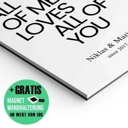 "ALL OF ME" - Personalisiert