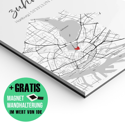 "Zuhause" als Karte - Personalisiert