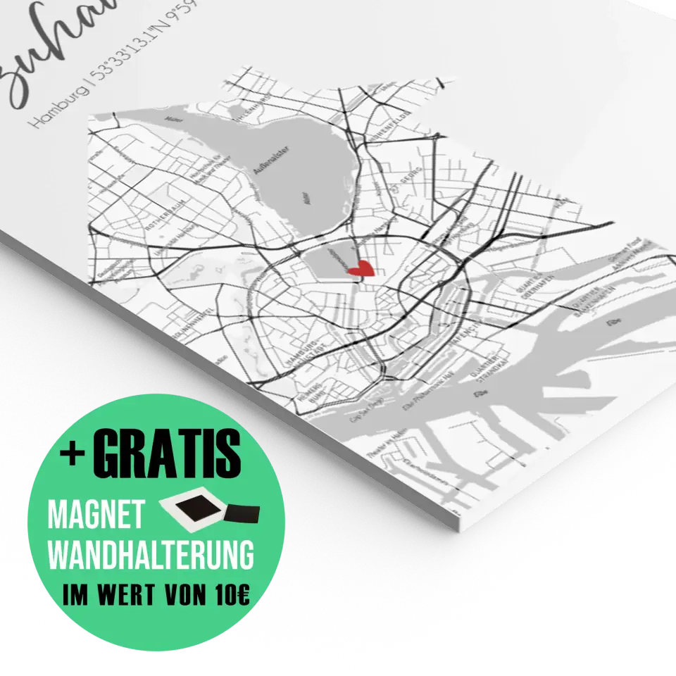 "Zuhause" als Karte - Personalisiert